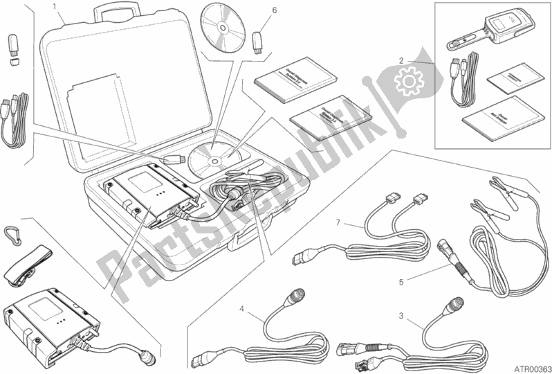 Toutes les pièces pour le Testeur Dds (2) du Ducati Multistrada 950 S USA 2019